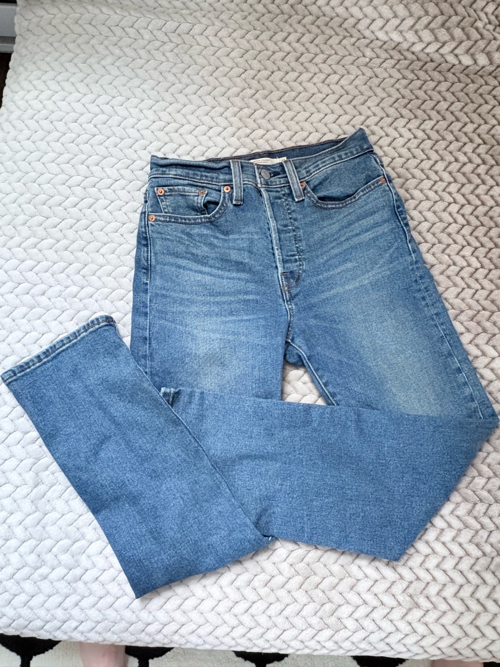 Levi's Medium Blue Straight-Leg Women's Jeans